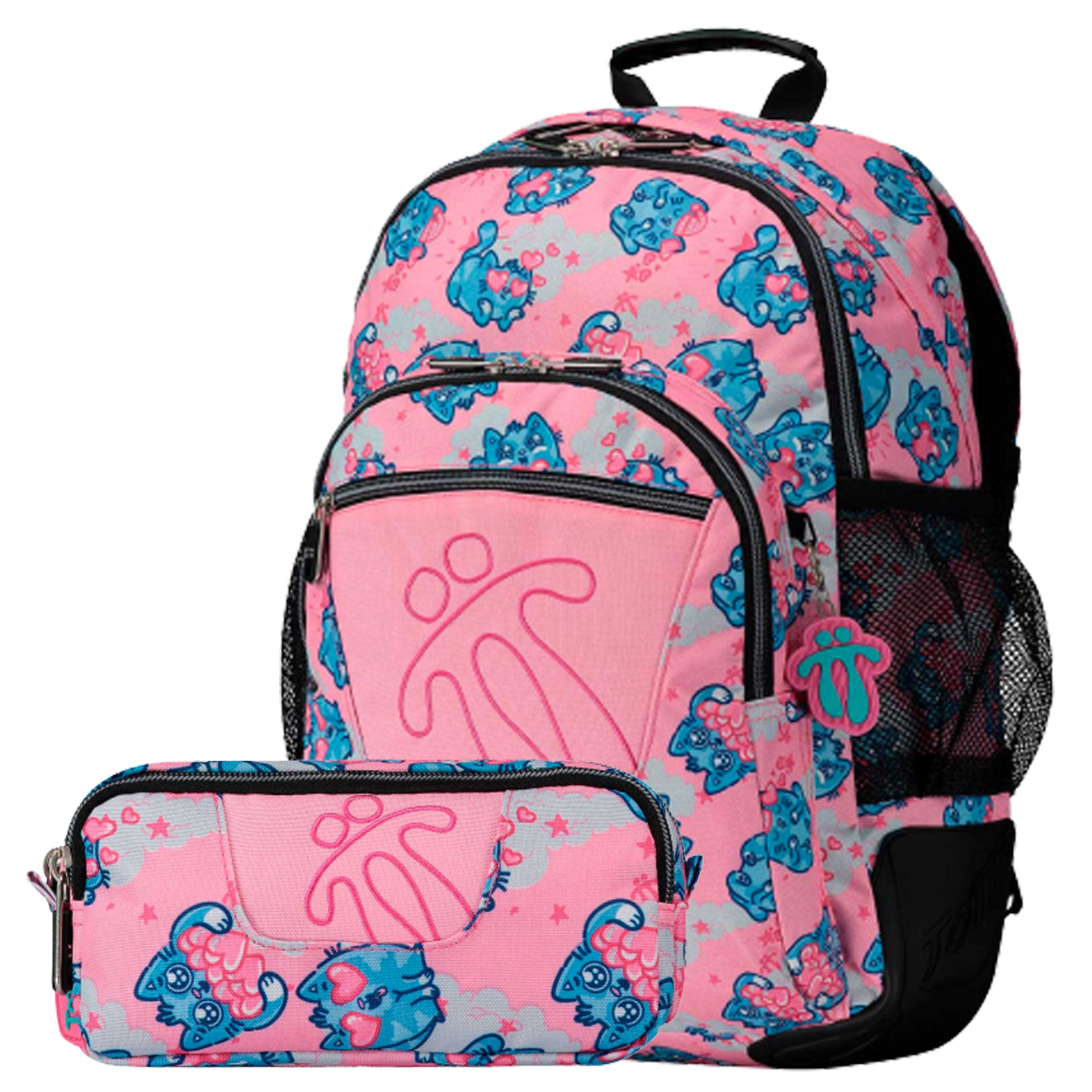 Conjunto Escolar Mochila+Lancheira+Estojo 4I4