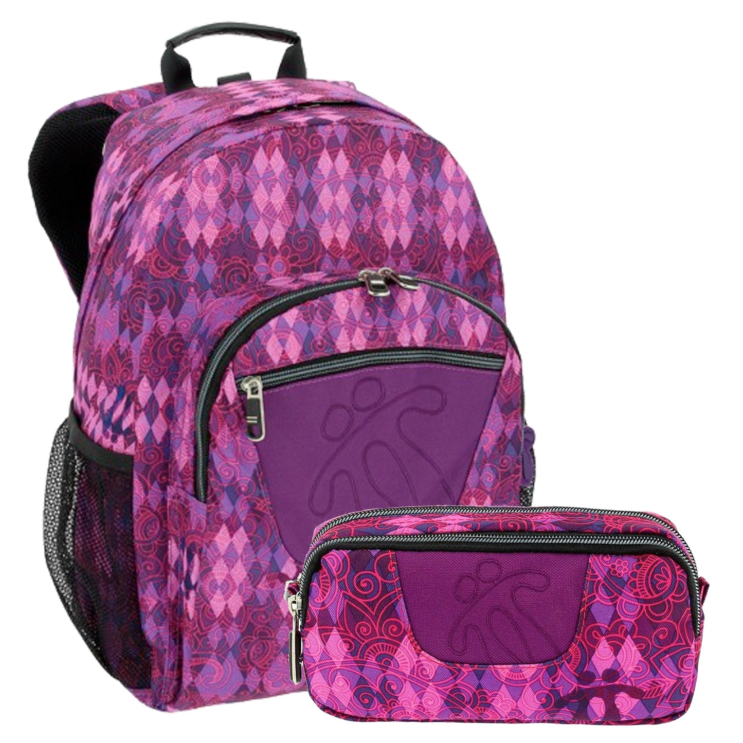 Mochila Escolar Acuarela+Estojo a Condizer
