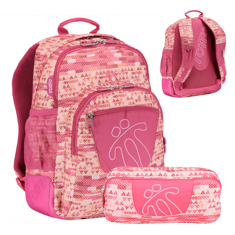 Conjunto Escolar Mochila+Lancheira+Estojo