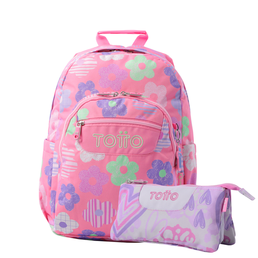 Mochila Escolar 8 a 12 anos Acuarela 0KE + estojo Tablero 6HF