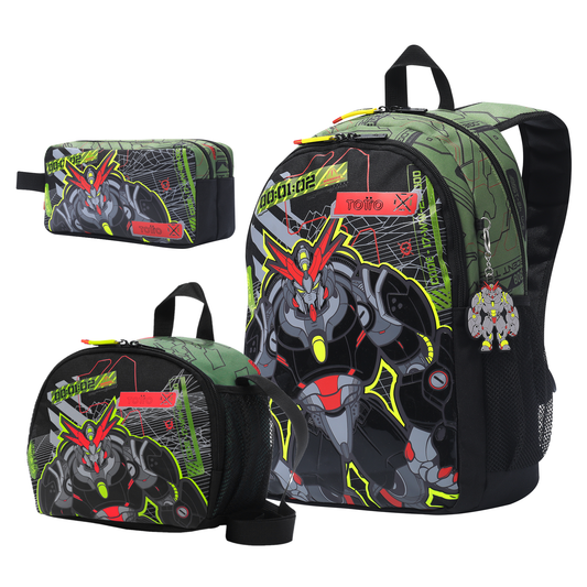 Conjunto Mochila M 6 a 7 anos+Lancheira+Estojo ARGON 5D7