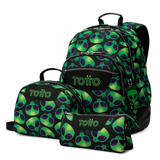 Conjunto Mochila+Lancheira+Estojo Triplo 6DS