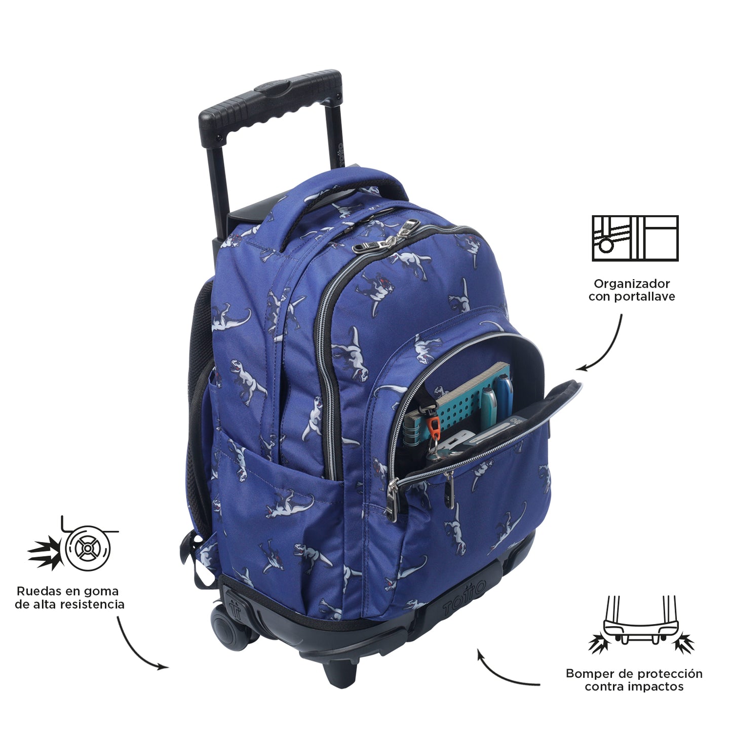 Trolley Escolar 8 a 12 anos Renglones 9JB