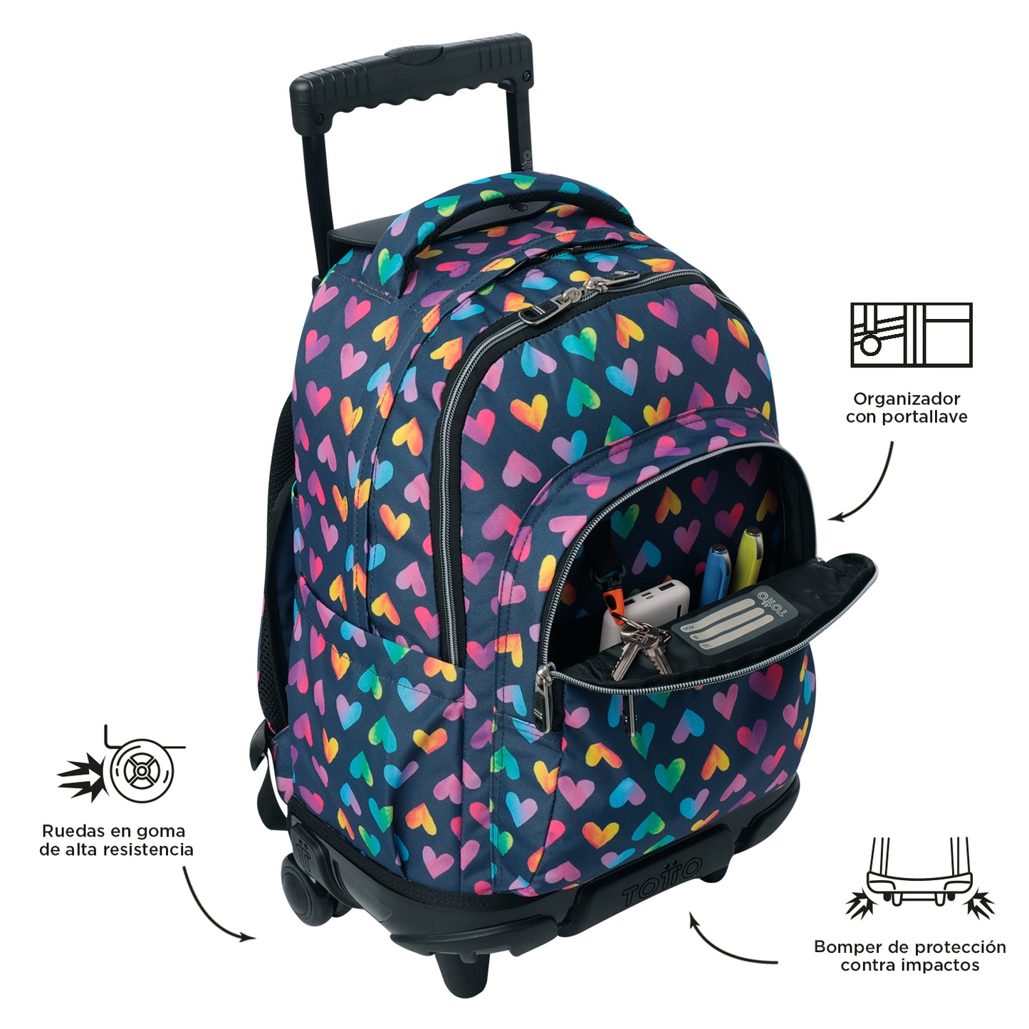 Trolley Escolar 8 a 12 anos Renglones 3YJ