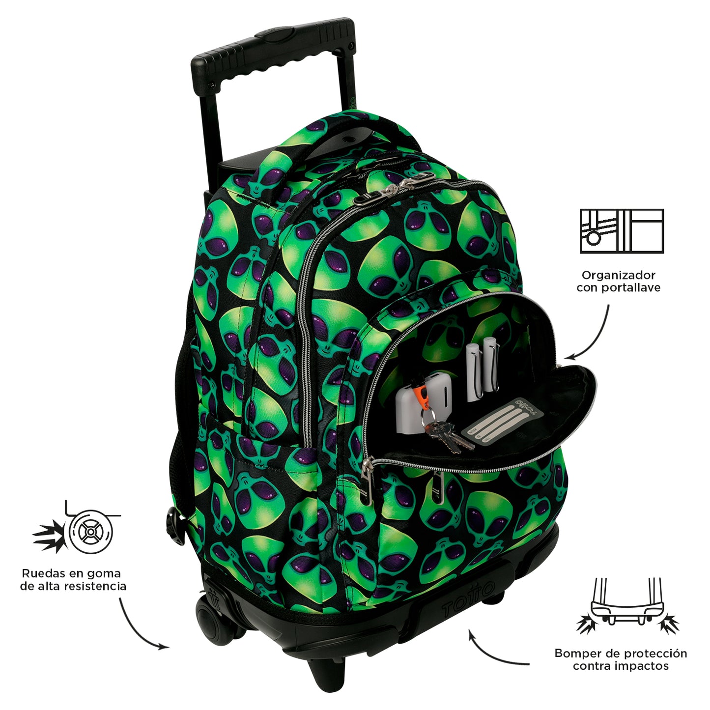 Trolley Escolar 8 a 12 anos Renglones 6DS