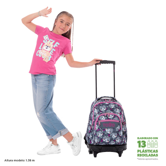 Trolley Escolar 8 a 12 anos Renglones 7YI