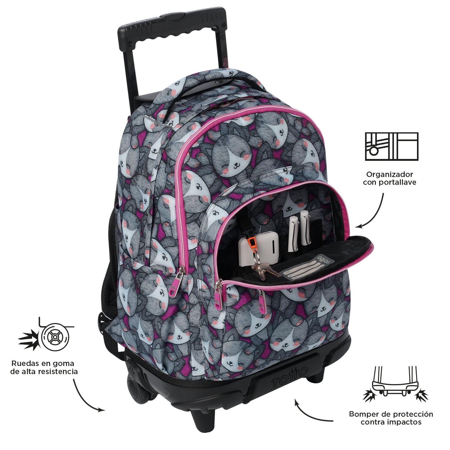 Trolley Escolar 8 a 12 anos Renglones 7YI