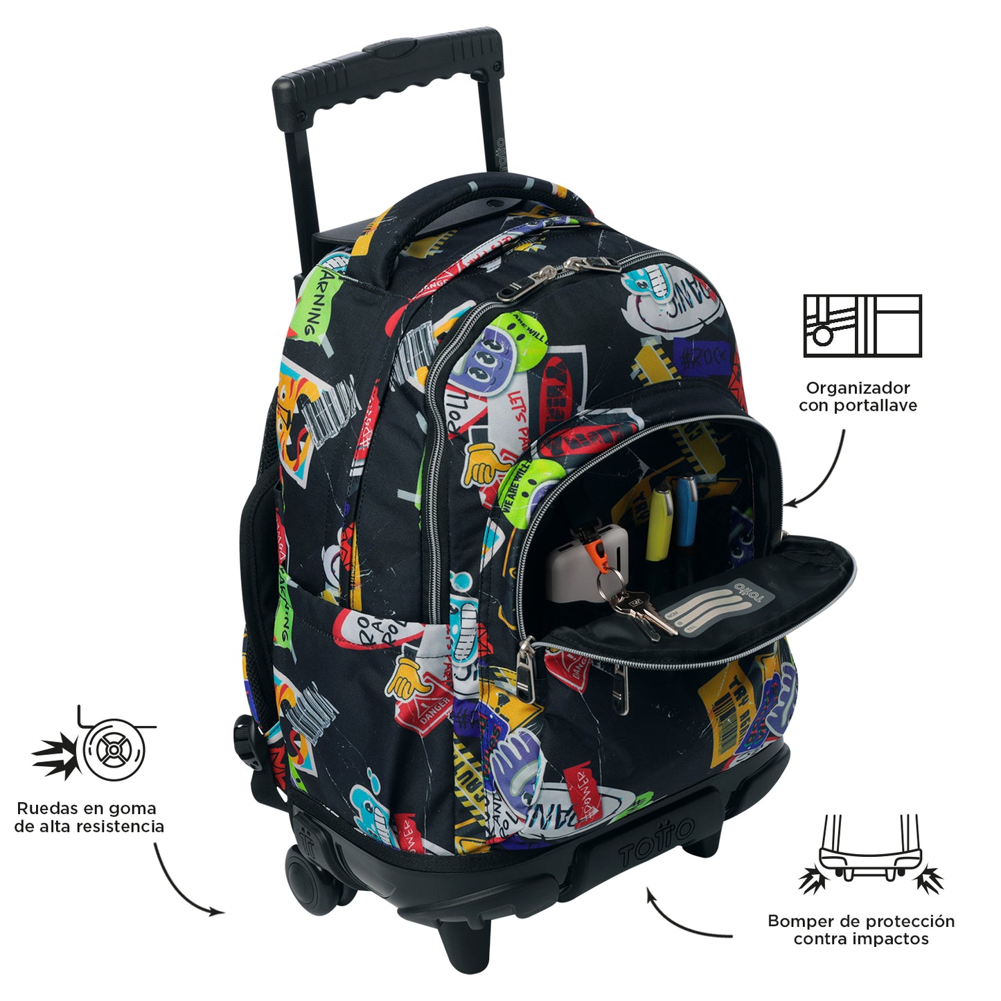 Trolley Escolar 8 a 12 anos Renglones 8C5