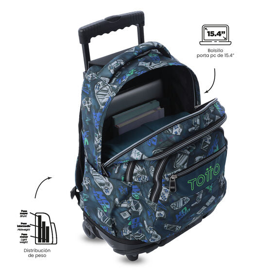 Trolley Escolar 8 a 12 anos Renglones 5L7