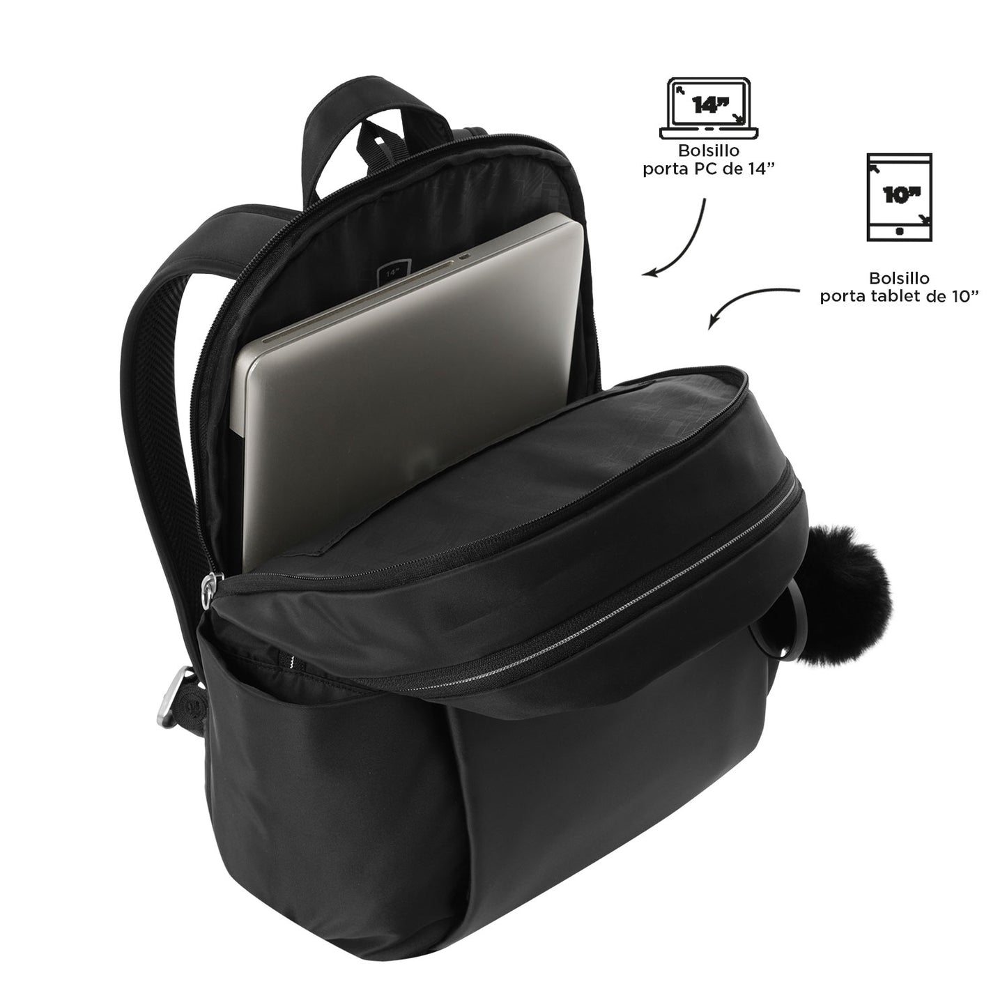 MOCHILA FEMININA P/PORTÁTIL 14" ADELAIDE 1 N01