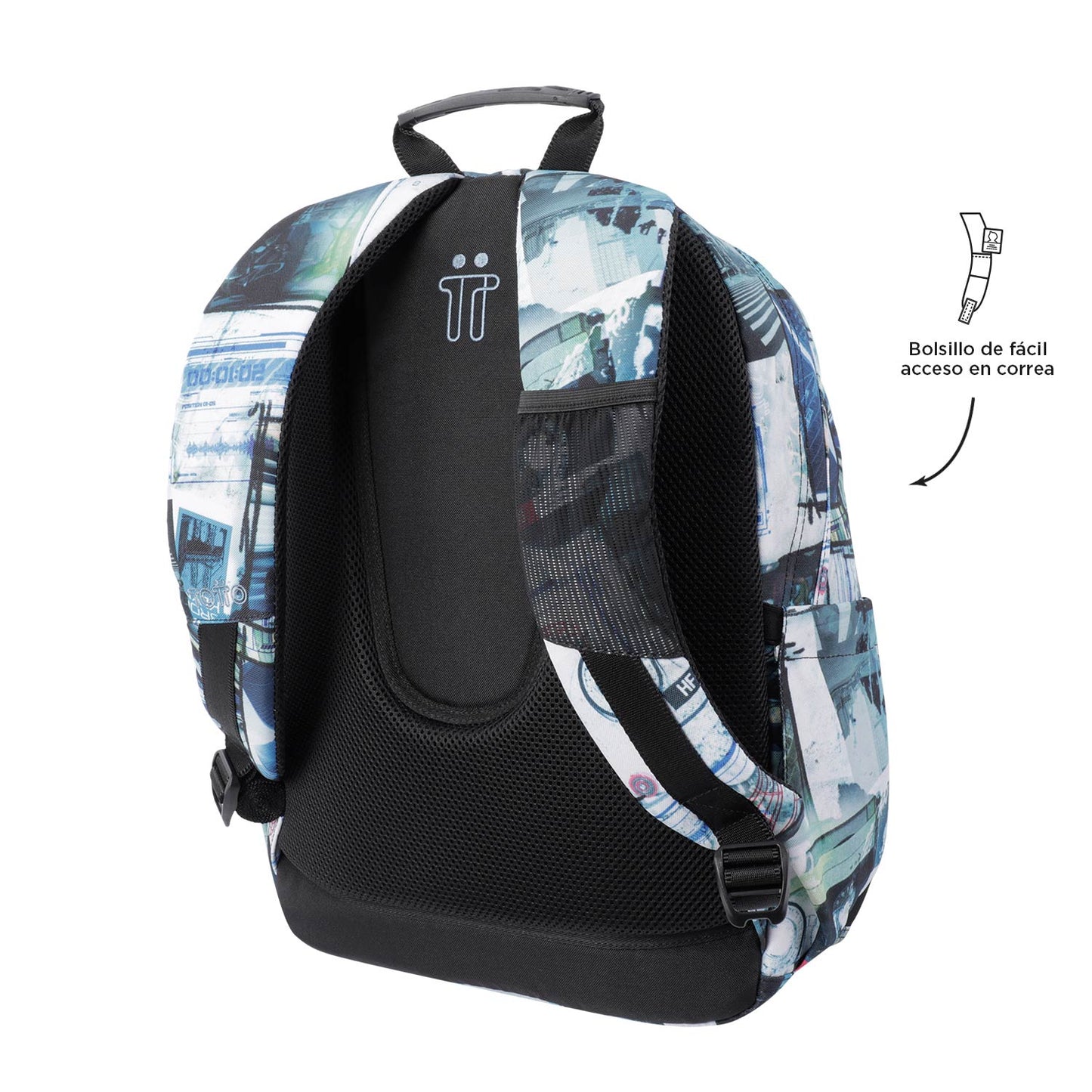 Mochila Escolar 8 a 12 anos Acuarela 4HV