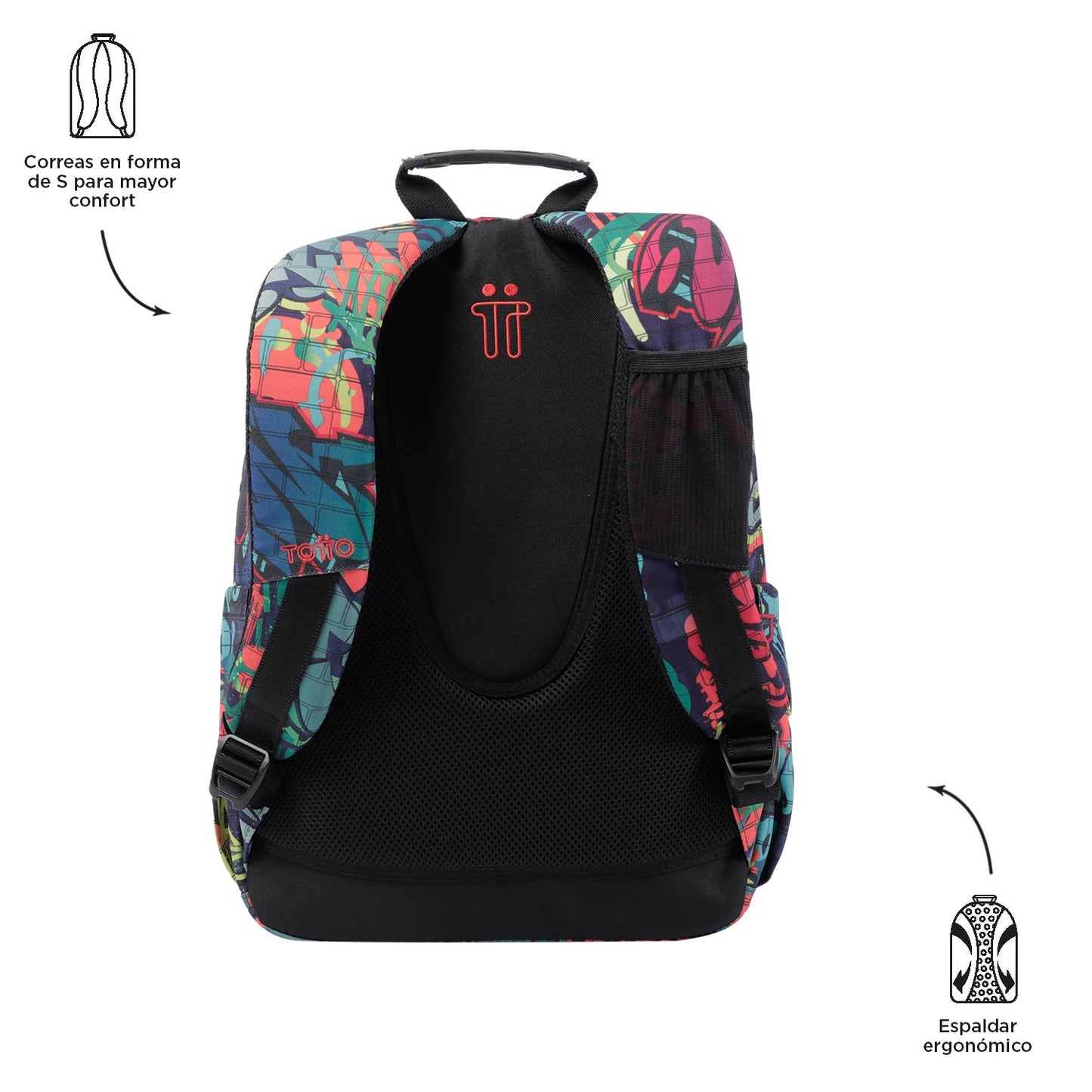 Mochila Escolar 8 a 12 anos Acuarela 6JO