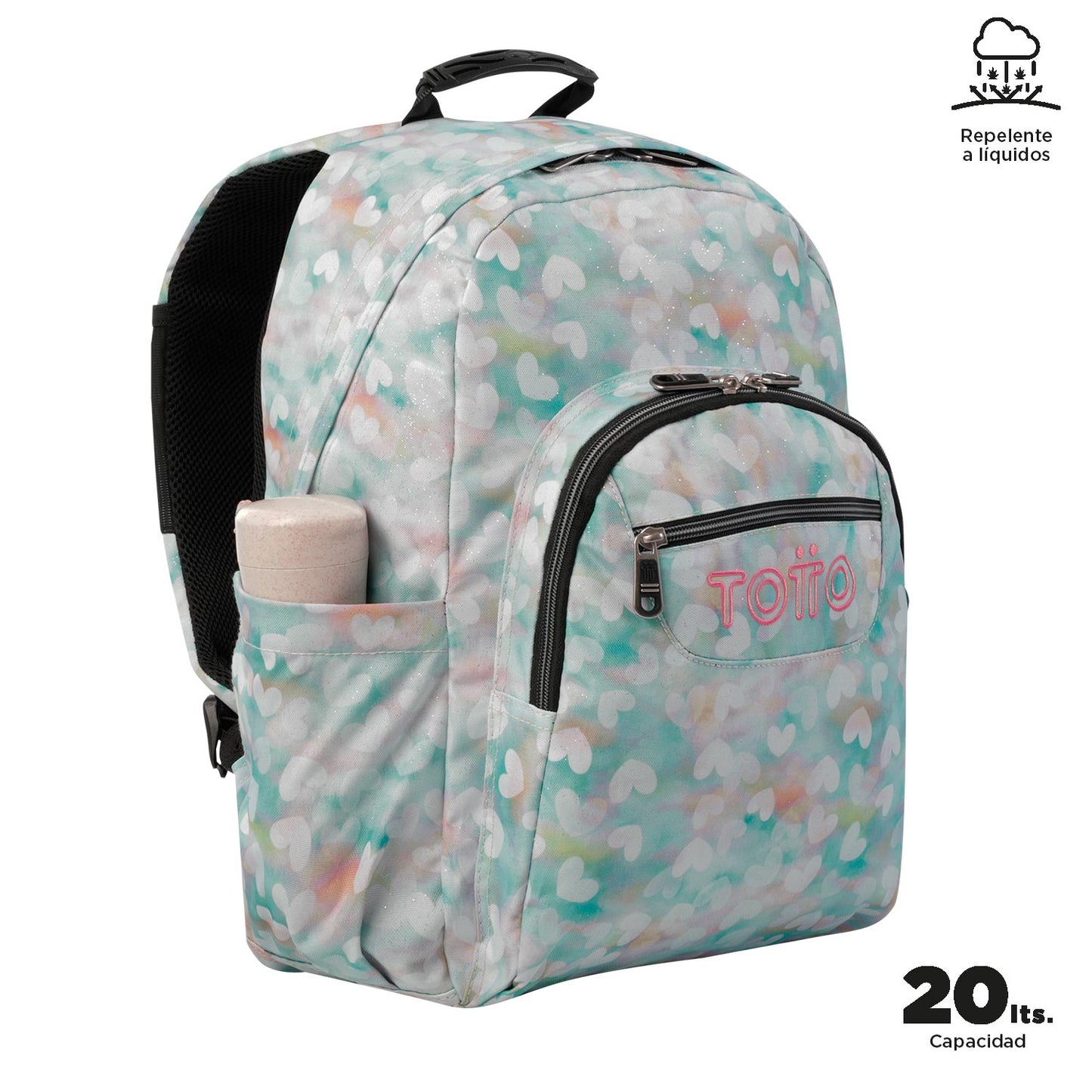 Mochila Escolar 8 a 12 anos Acuarela 4HX