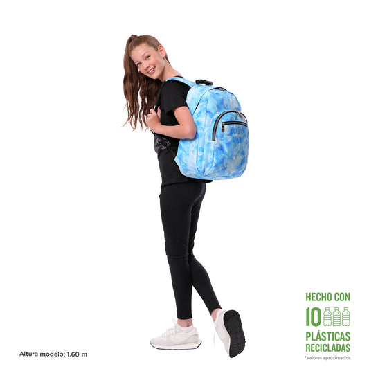 Mochila Escolar 8 a 12 anos Acuarela 9J7