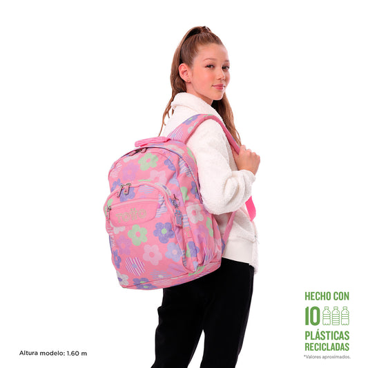 Mochila Escolar 8 a 12 anos Acuarela 0KE