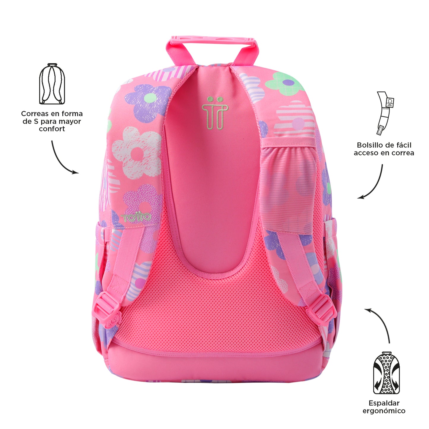 Mochila Escolar 8 a 12 anos Acuarela 0KE