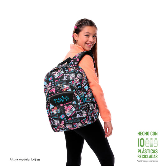 Mochila Escolar 8 a 12 anos Acuarela 6CZ