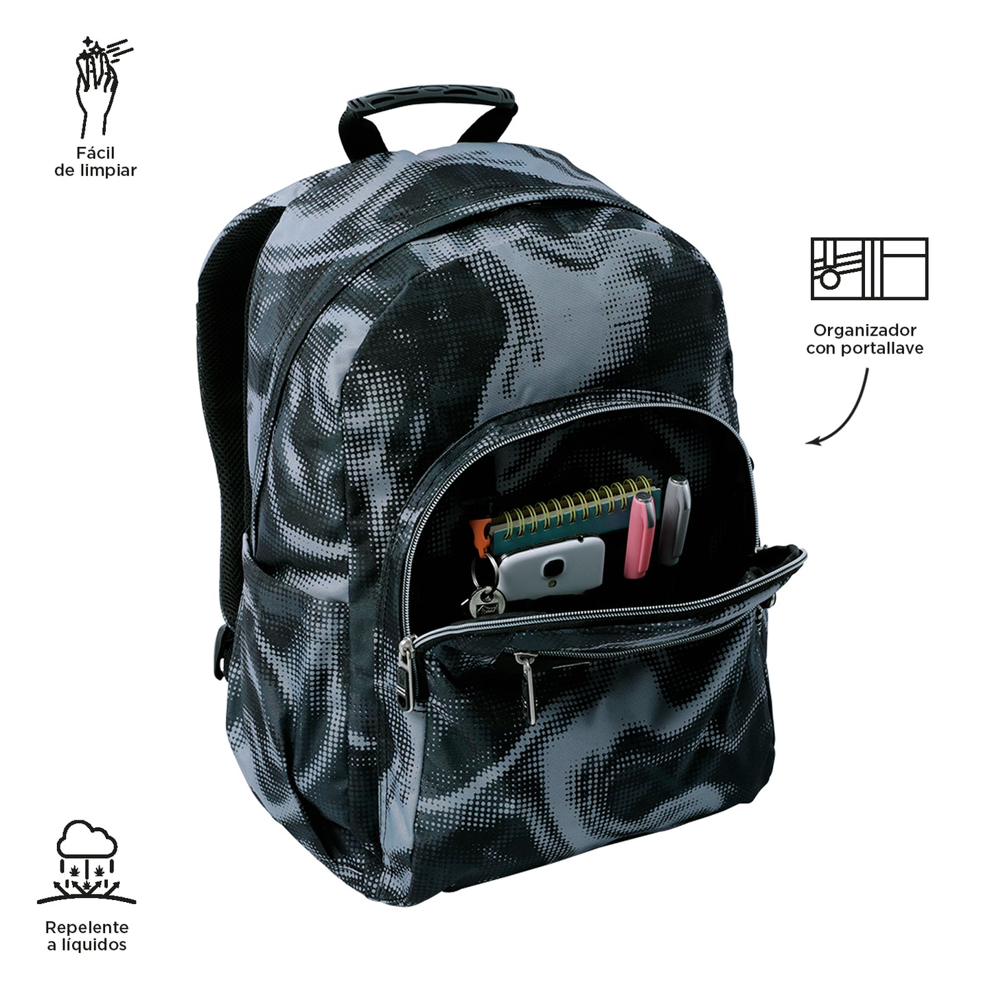 Mochila Escolar 8 a 12 anos Acuarela 6YA