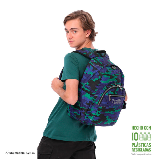 Mochila Escolar 8 a 12 anos Acuarela 8JY + estojo Tablero 8JY