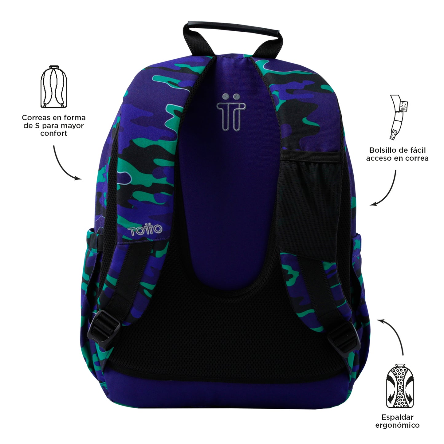 Mochila Escolar 8 a 12 anos Acuarela 8JY