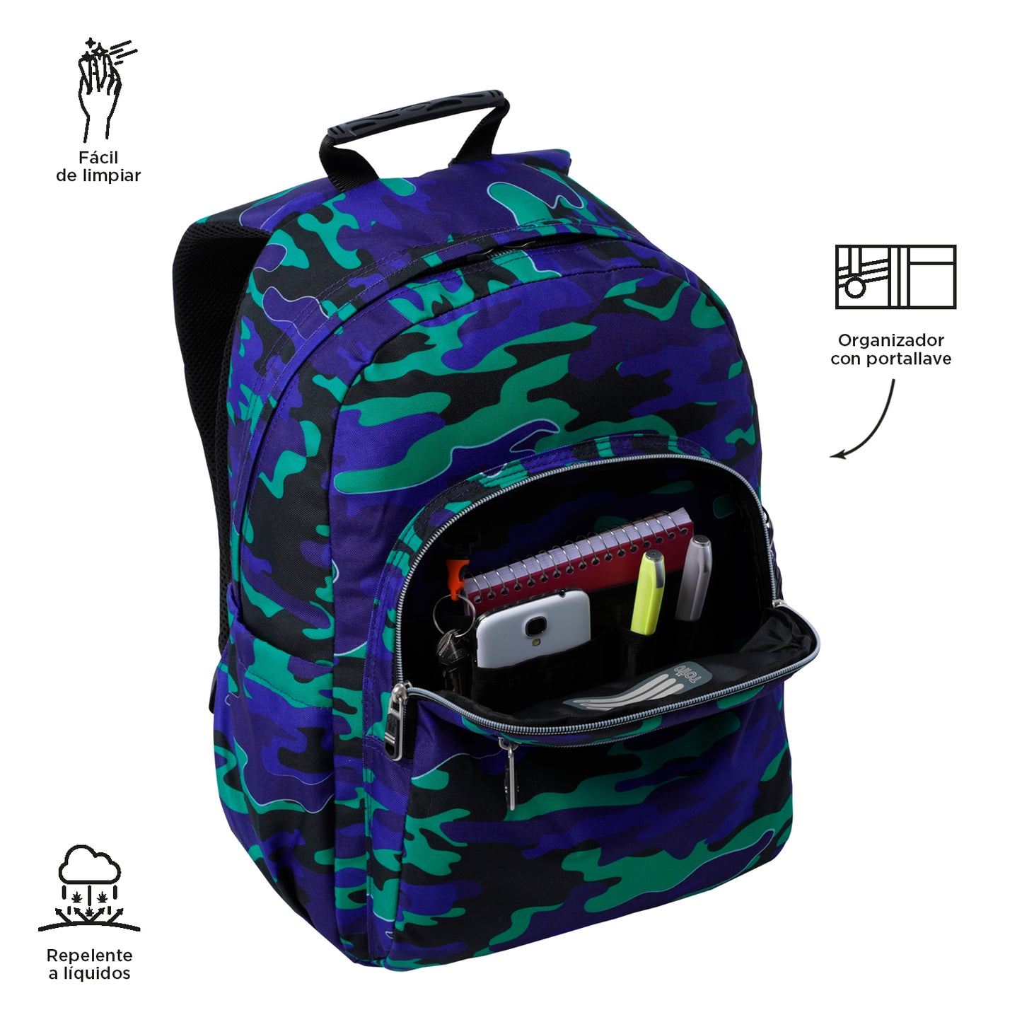 Mochila Escolar 8 a 12 anos Acuarela 8JY