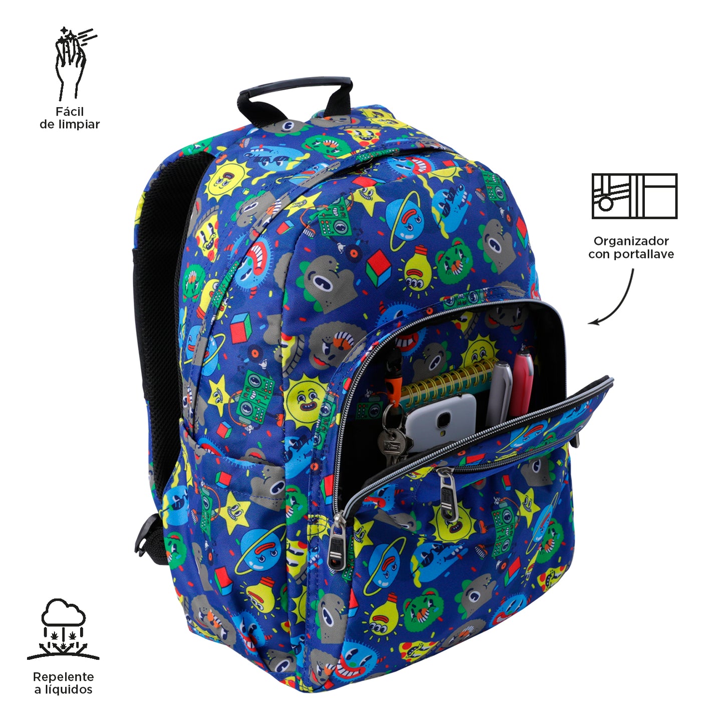 Mochila Escolar 8 a 12 anos Acuarela 8JZ