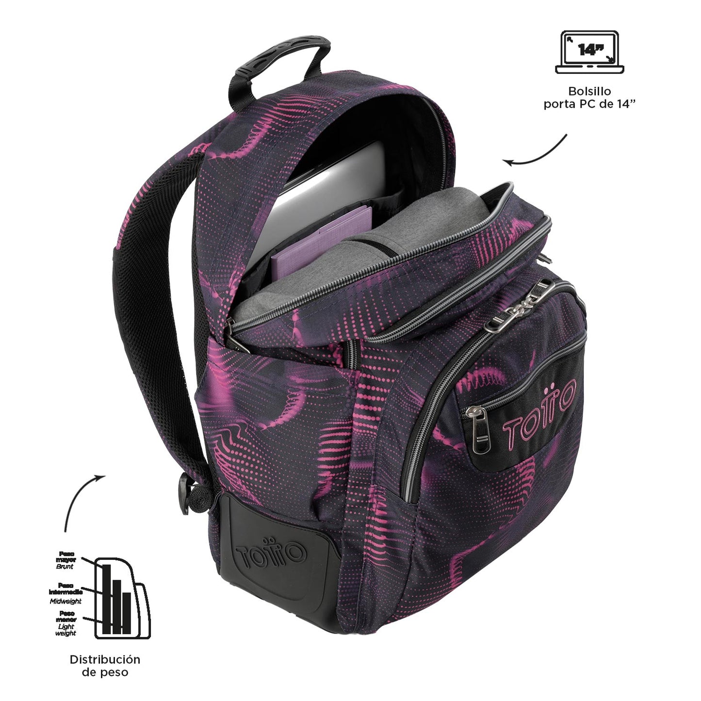 Mochila Escolar 8 a 12 anos Rayol 3QR