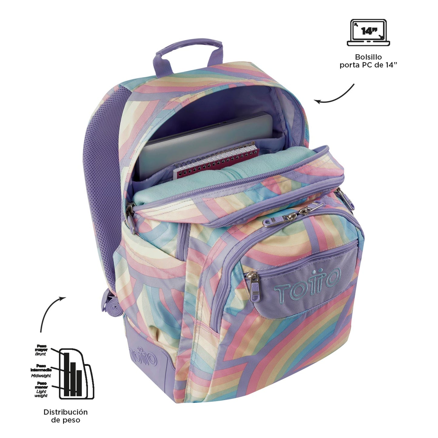 Mochila Escolar 8 a 12 anos Rayol 3QS