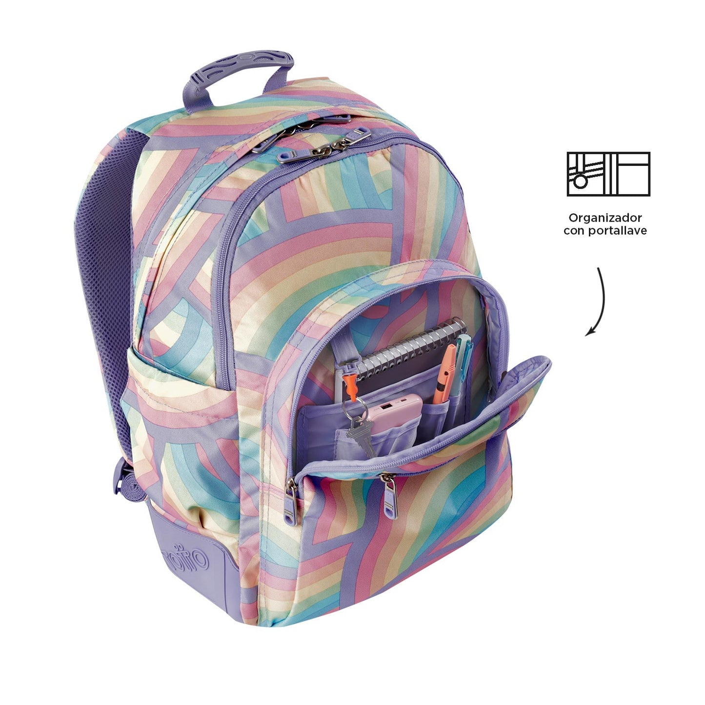 Mochila Escolar 8 a 12 anos Rayol 3QS