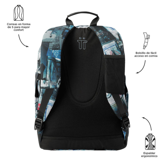 Mochila Escolar 8 a 12 anos Rayol 4HV