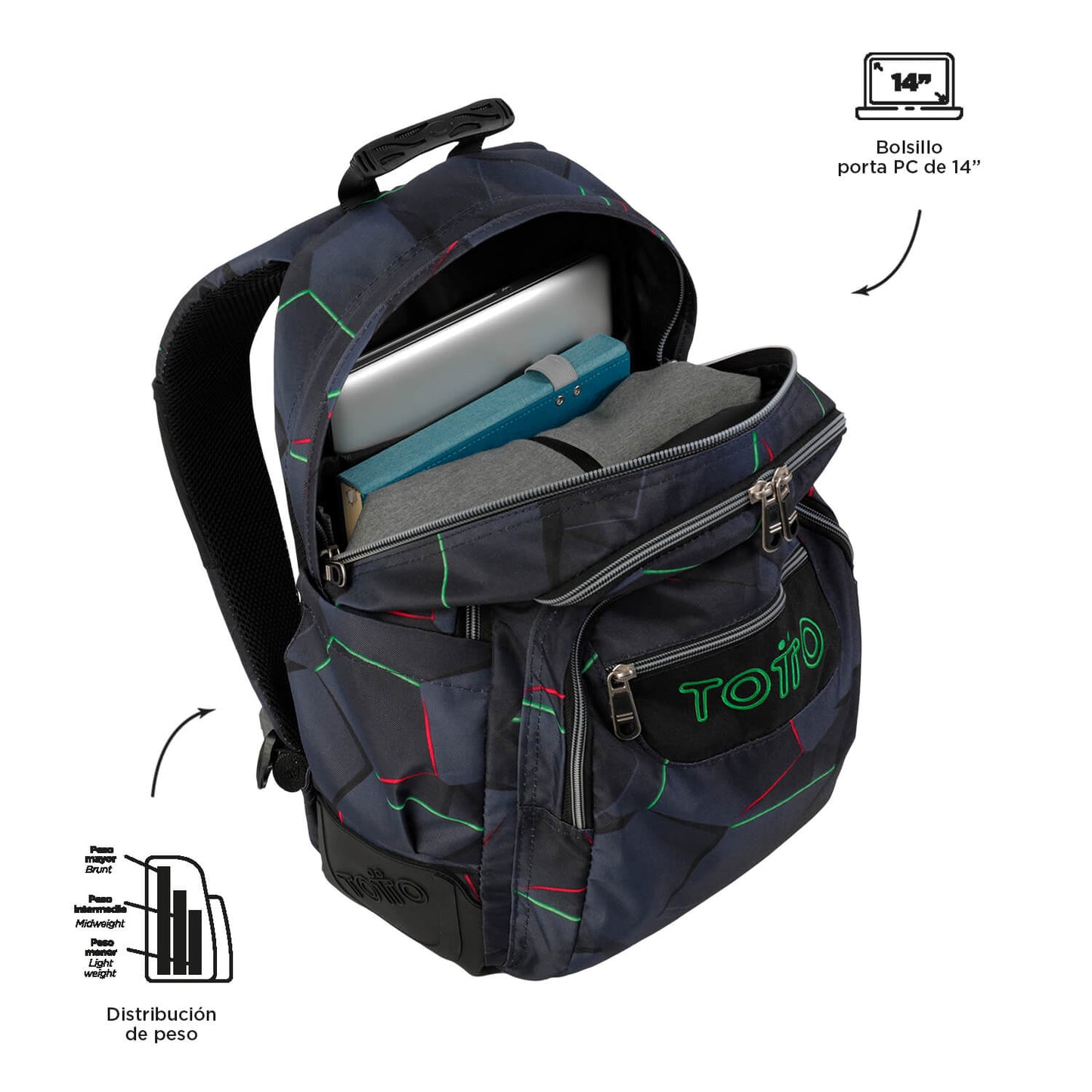 Mochila Escolar 8 a 12 anos Rayol 4YO