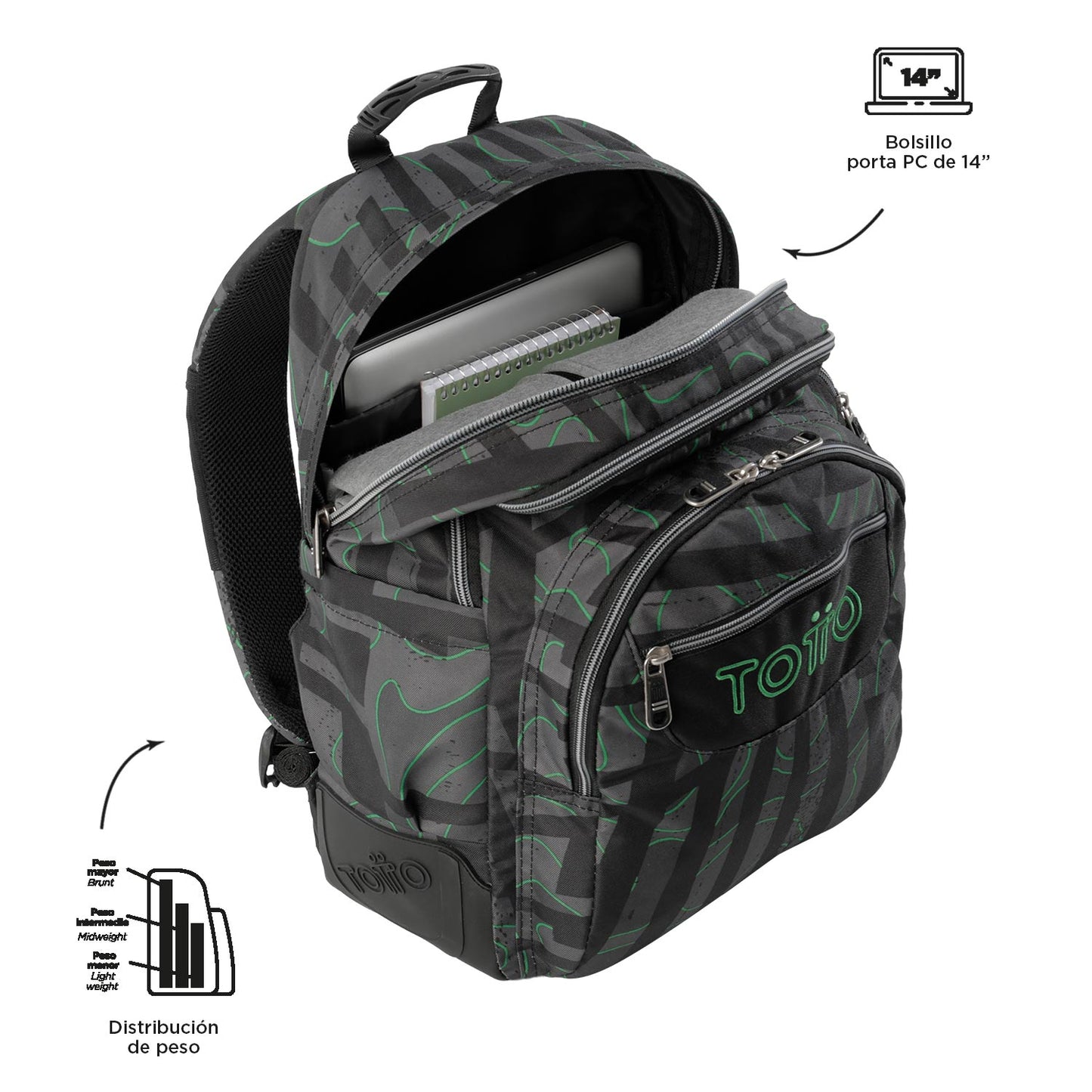 Mochila Escolar 8 a 12 anos Rayol 5C4