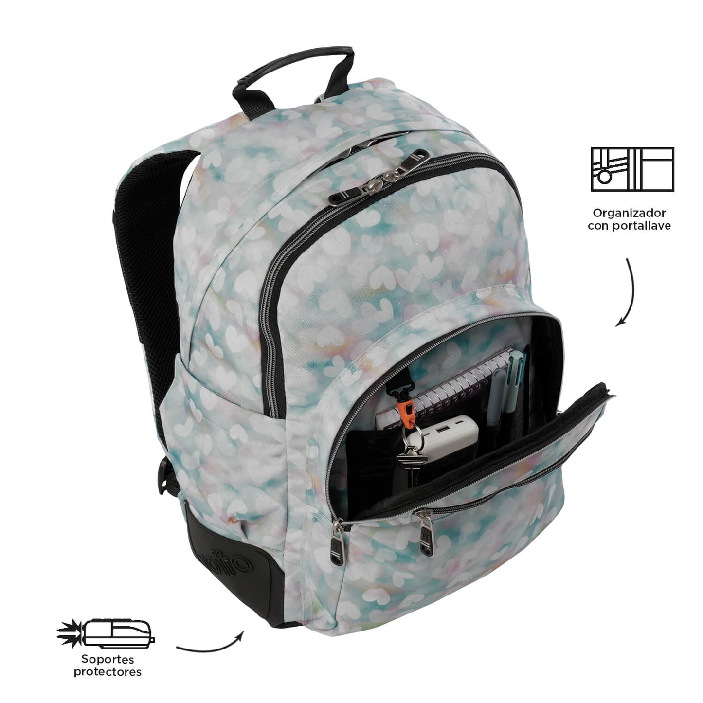 Mochila Escolar 8 a 12 anos Rayol 4HX