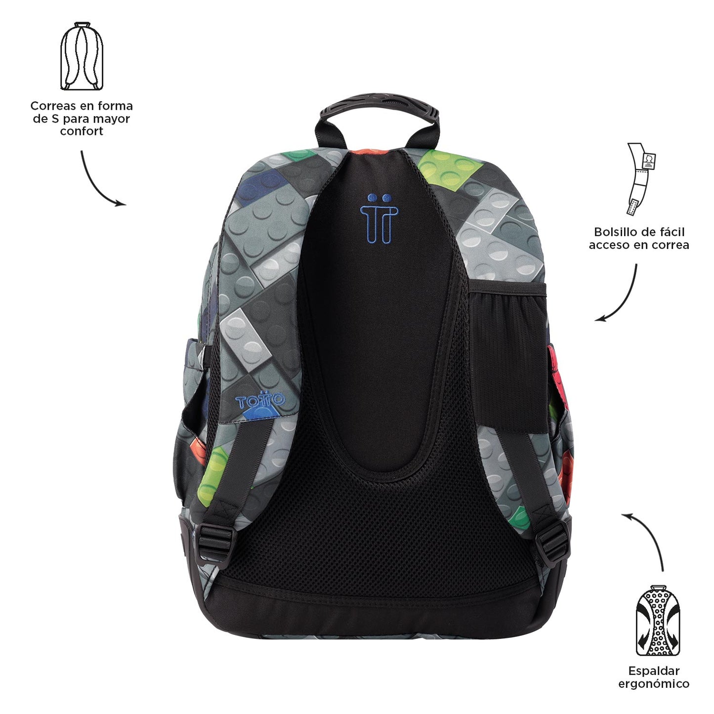 Mochila Escolar 8 a 12 anos Rayol 4YP