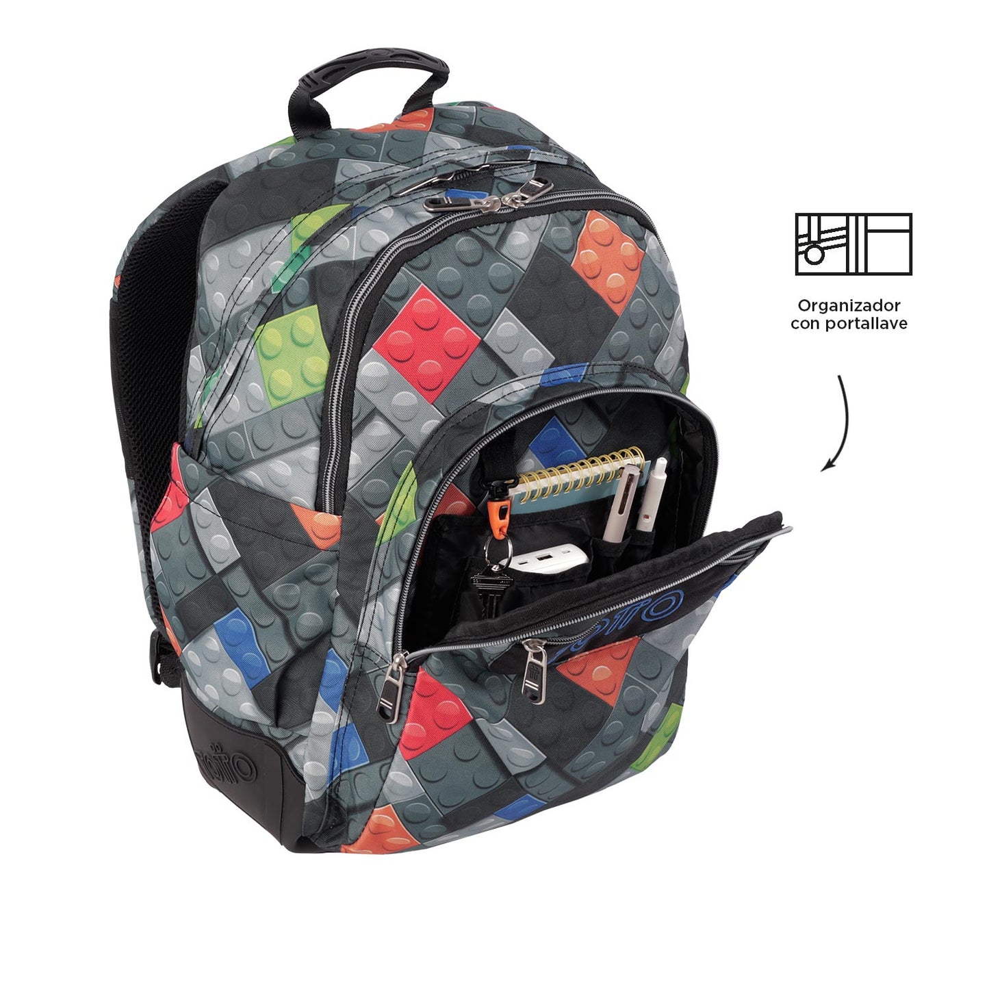 Mochila Escolar 8 a 12 anos Rayol 4YP