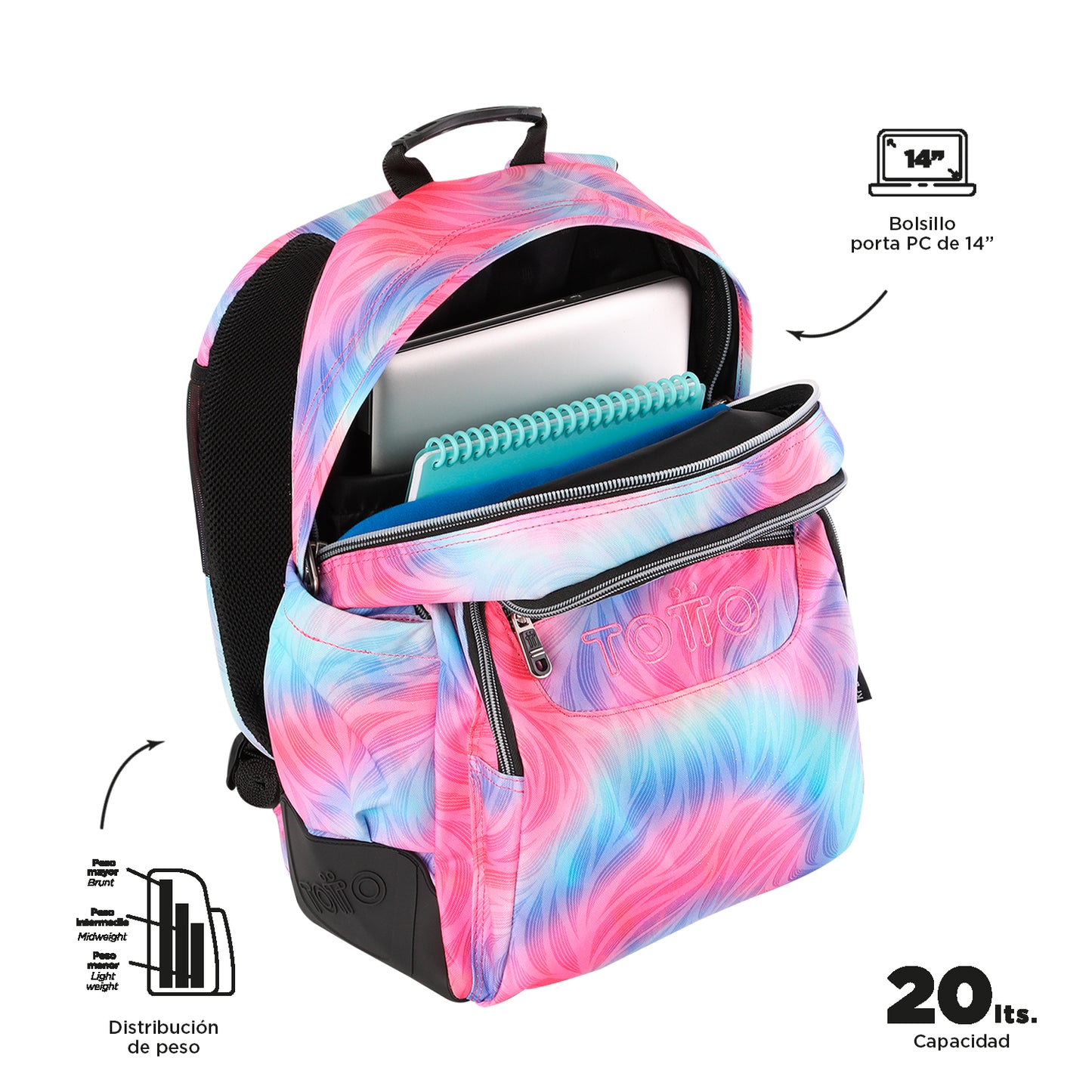Mochila Escolar 8 a 12 anos Rayol 9IZ