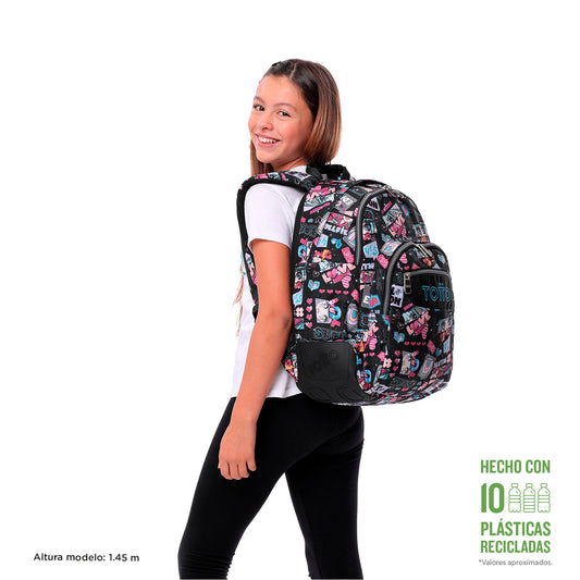 Mochila Escolar 8 a 12 anos Rayol 6CZ