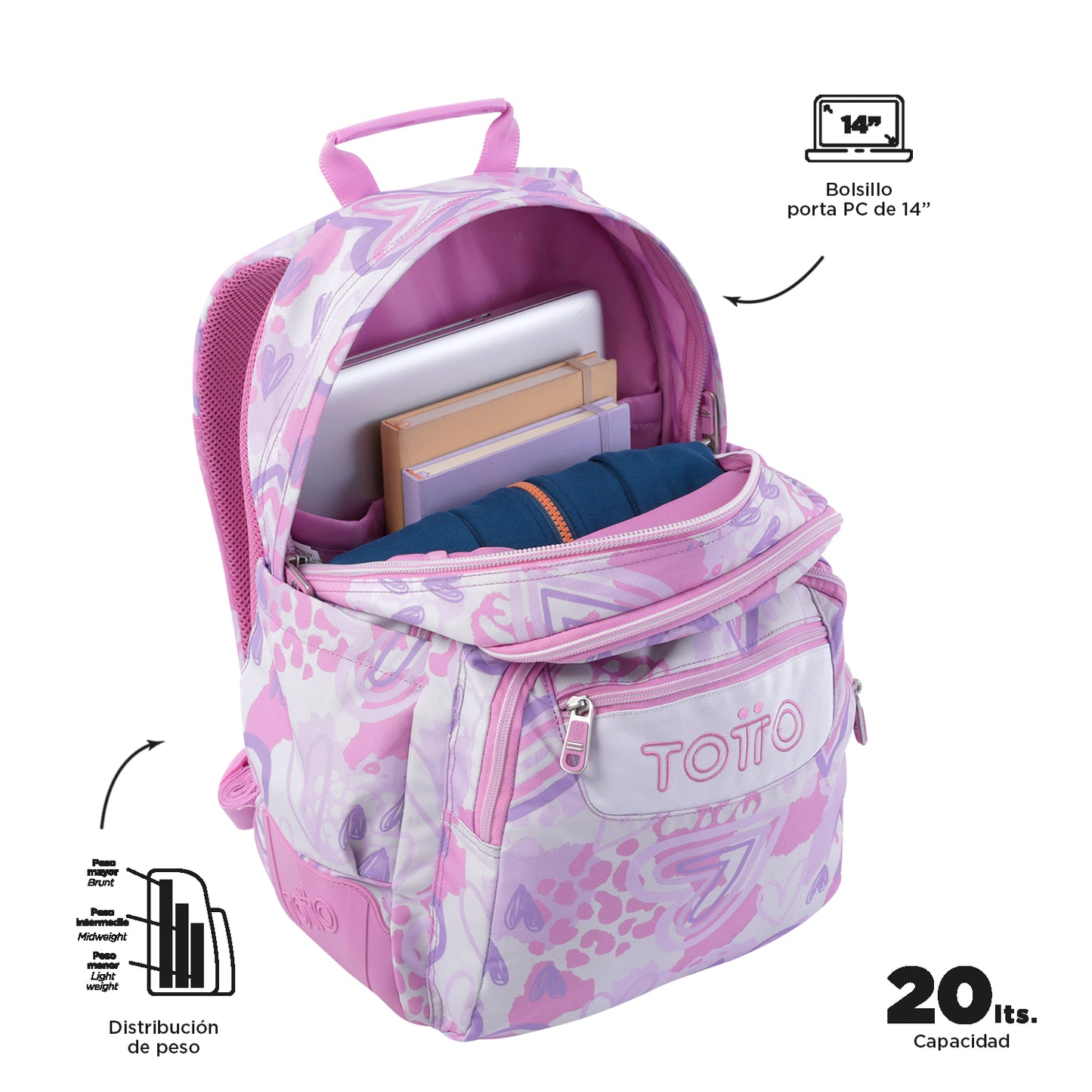 Mochila Escolar 8 a 12 anos Rayol 6HF