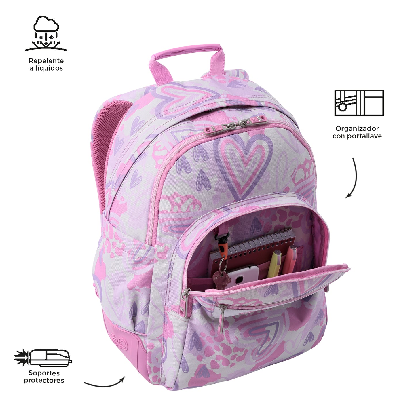 Mochila Escolar 8 a 12 anos Rayol 6HF