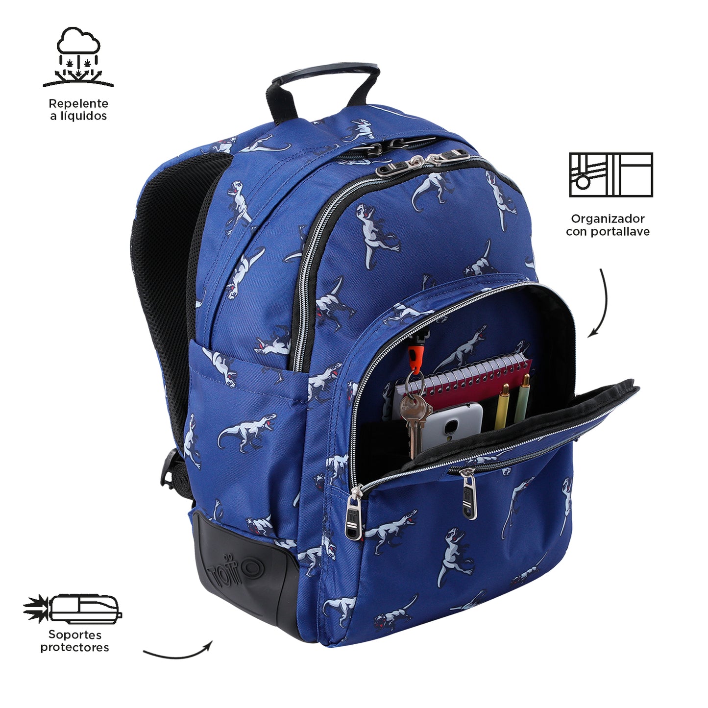 Mochila Escolar 8 a 12 anos Rayol 9JB