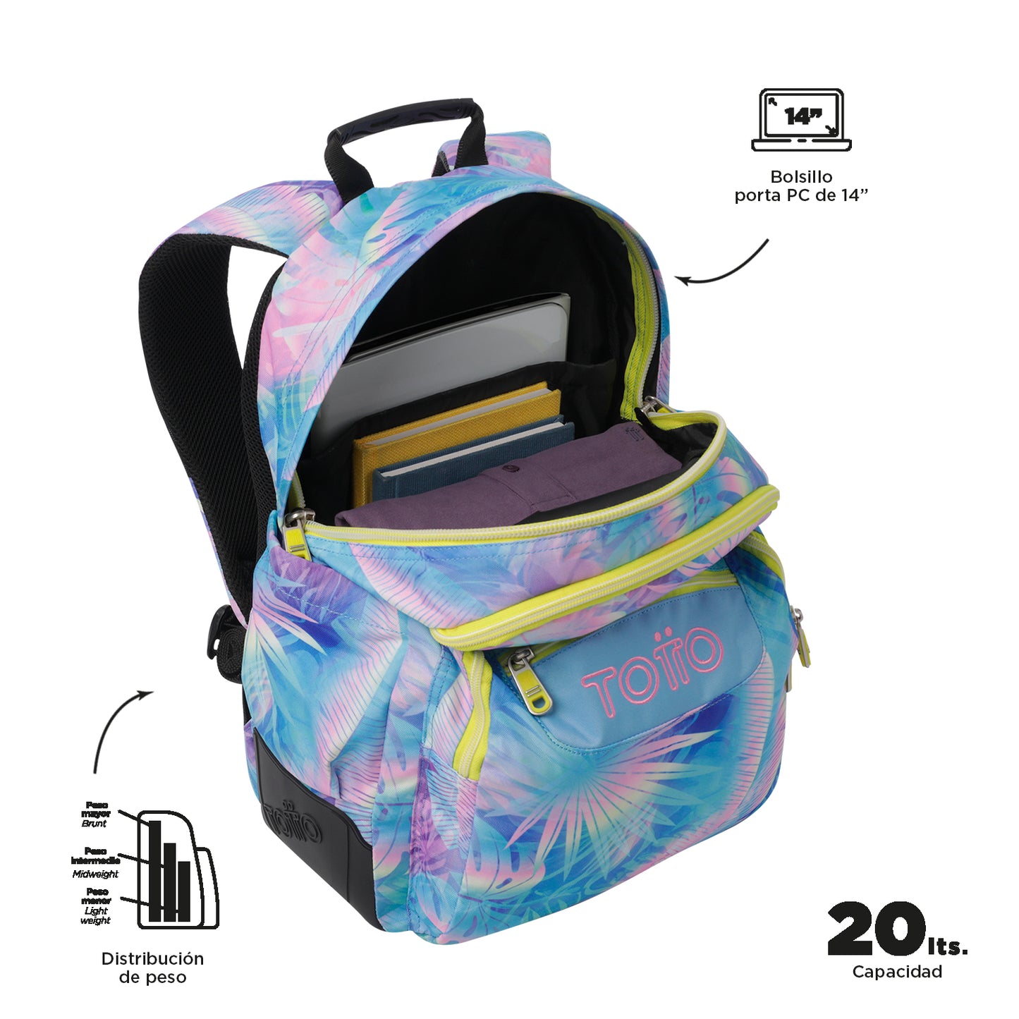 Mochila Escolar 8 a 12 anos Rayol 0FB
