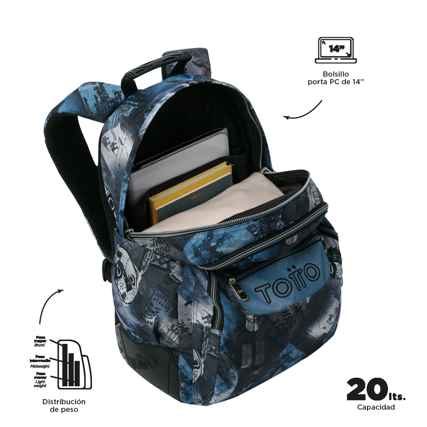 Mochila Escolar 8 a 12 anos Rayol 0G6