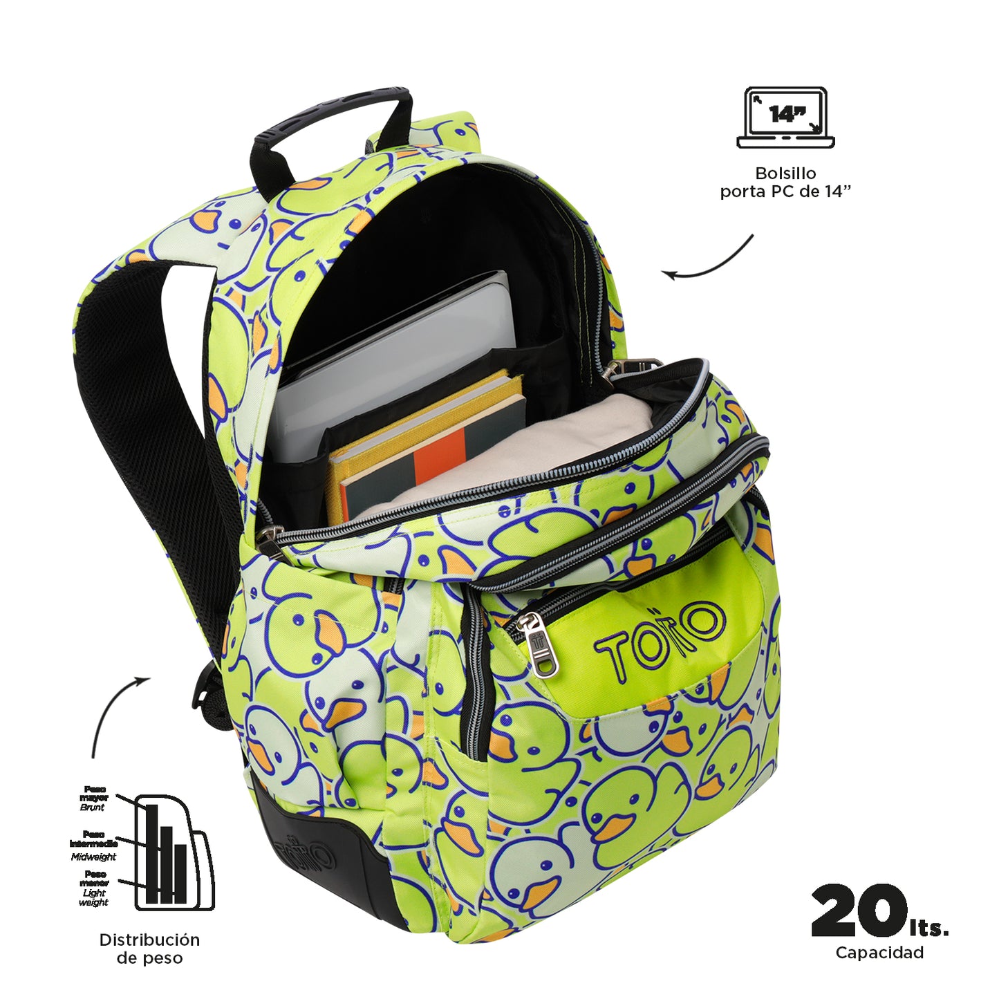 Mochila Escolar 8 a 12 anos Rayol 3A4