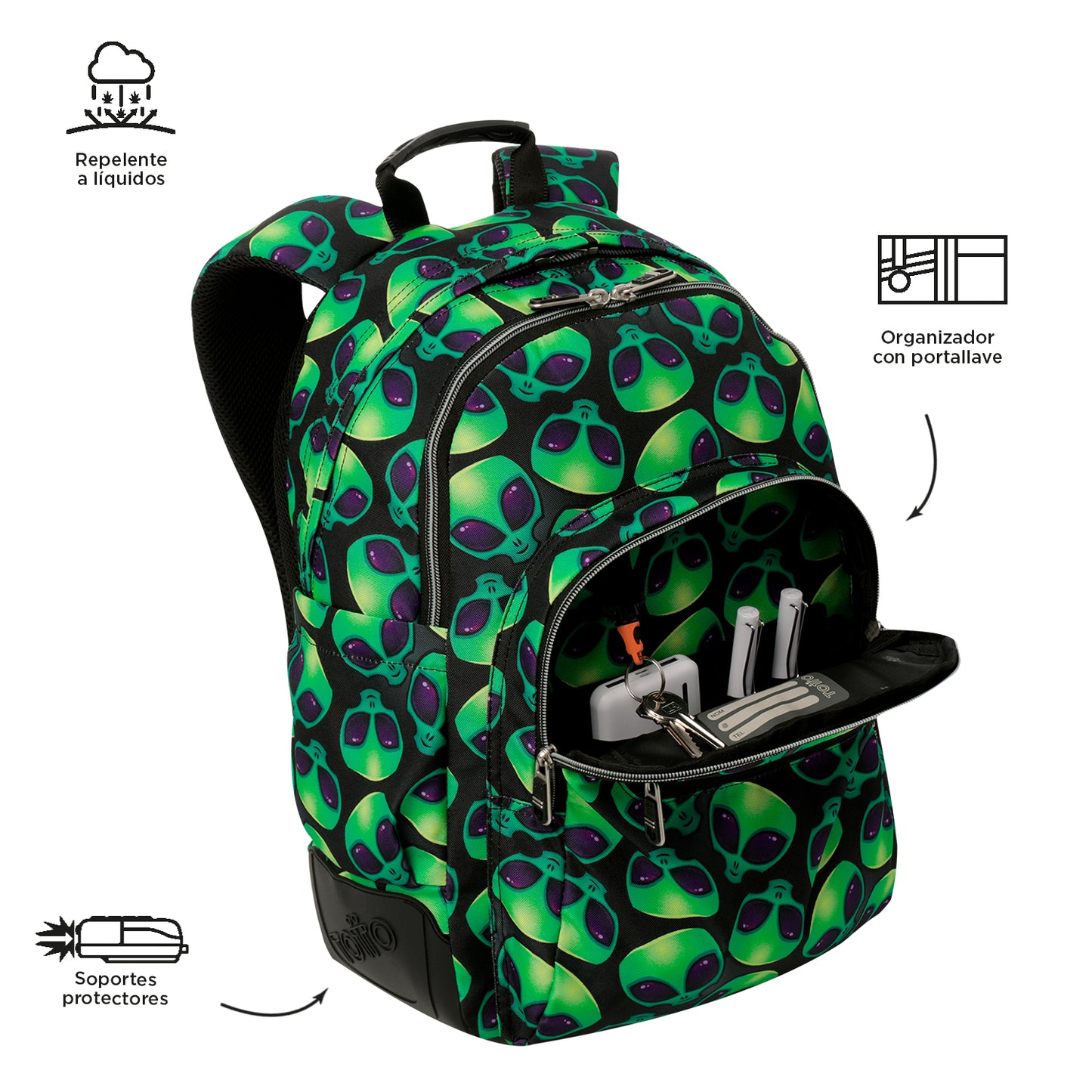 Mochila Escolar 8 a 12 anos Rayol 6DS