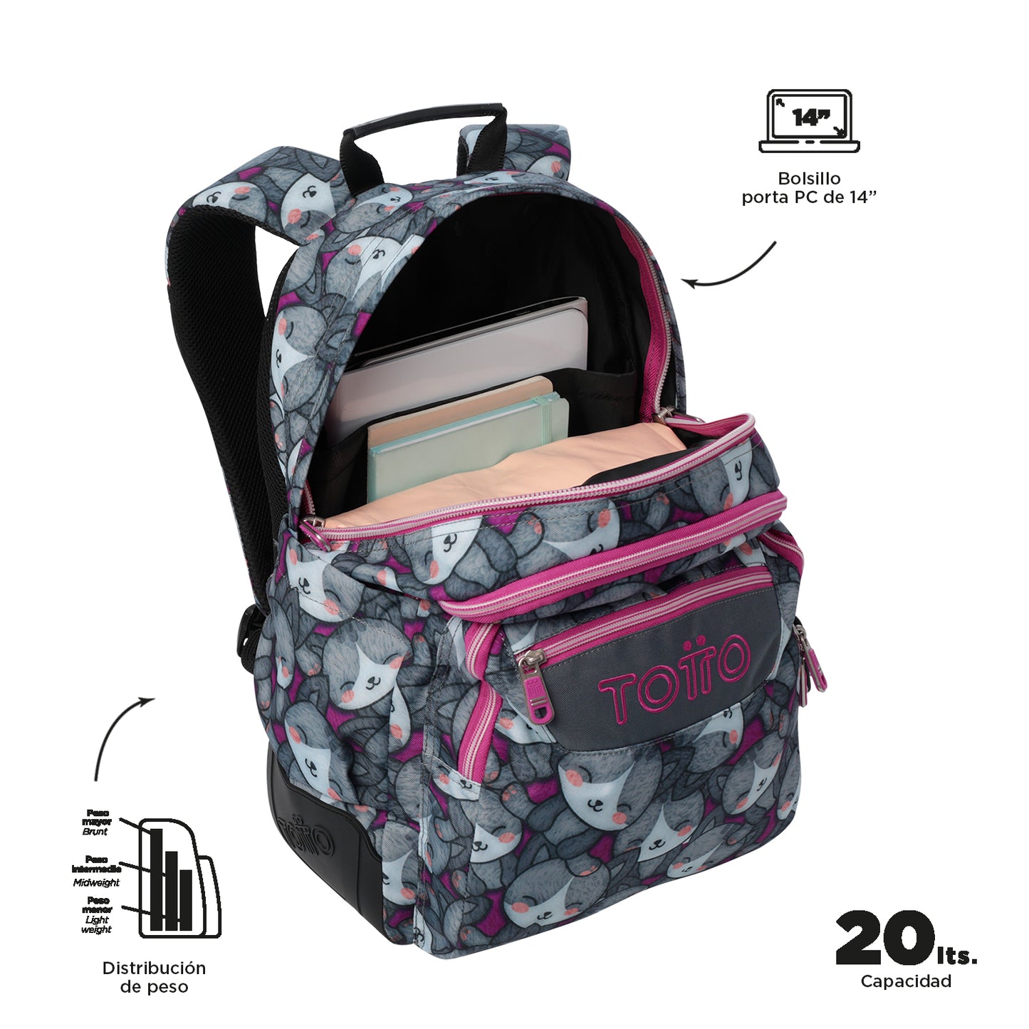 Mochila Escolar 8 a 12 anos Rayol 7YI