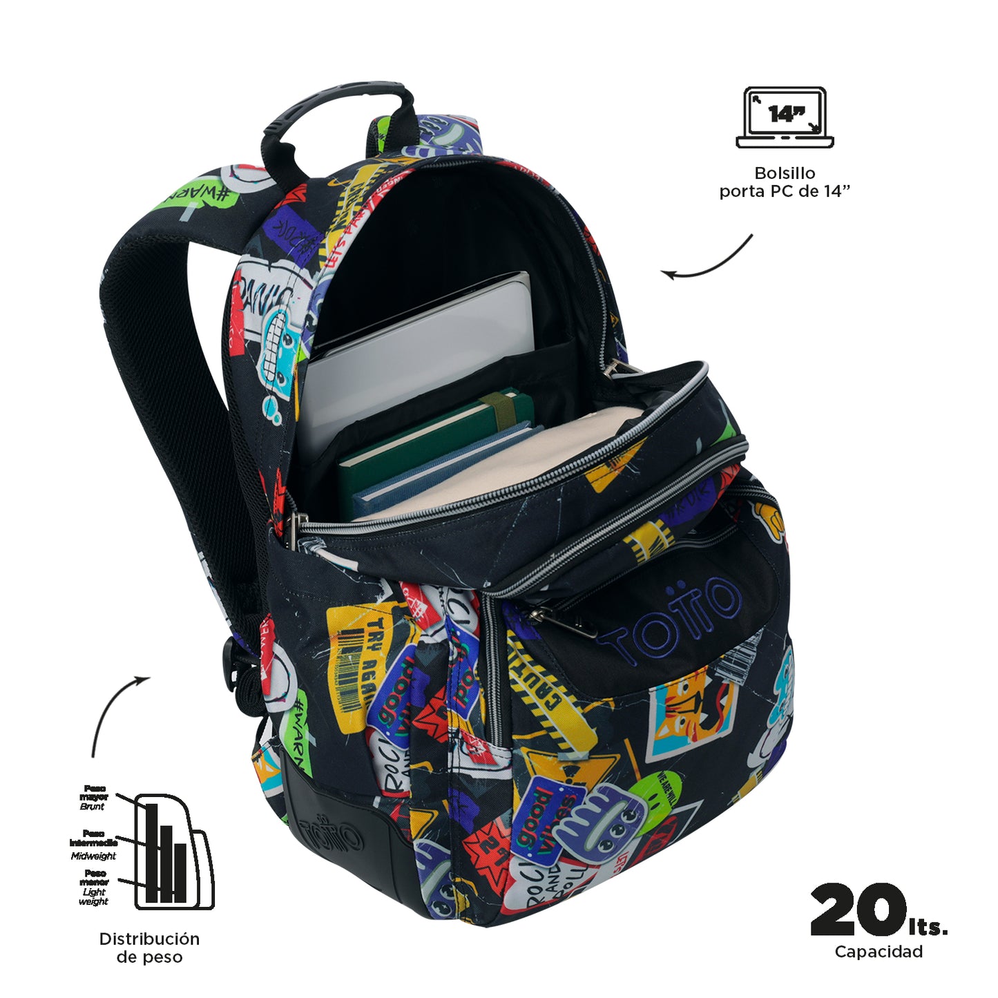 Mochila Escolar 8 a 12 anos Rayol 8C5