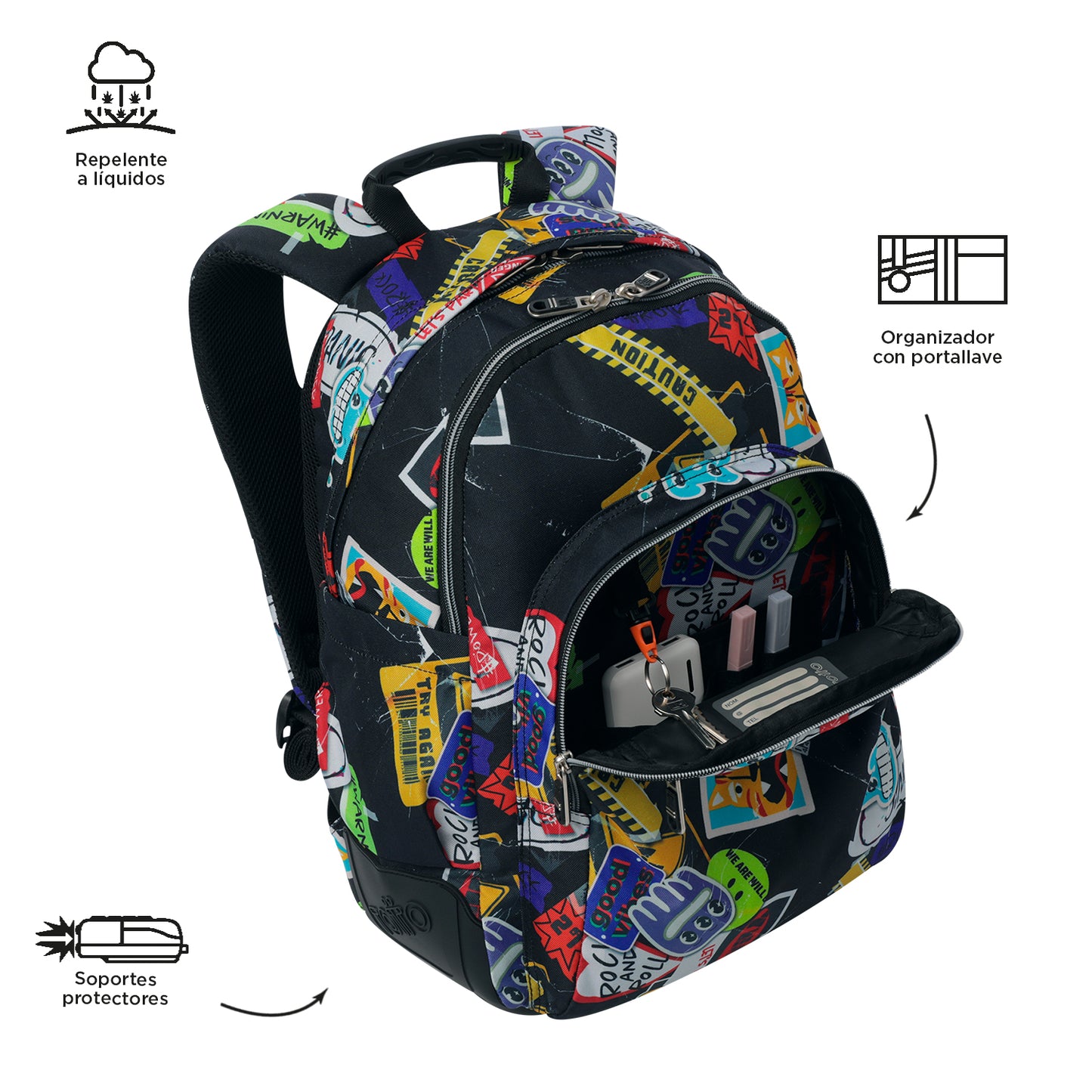 Mochila Escolar 8 a 12 anos Rayol 8C5