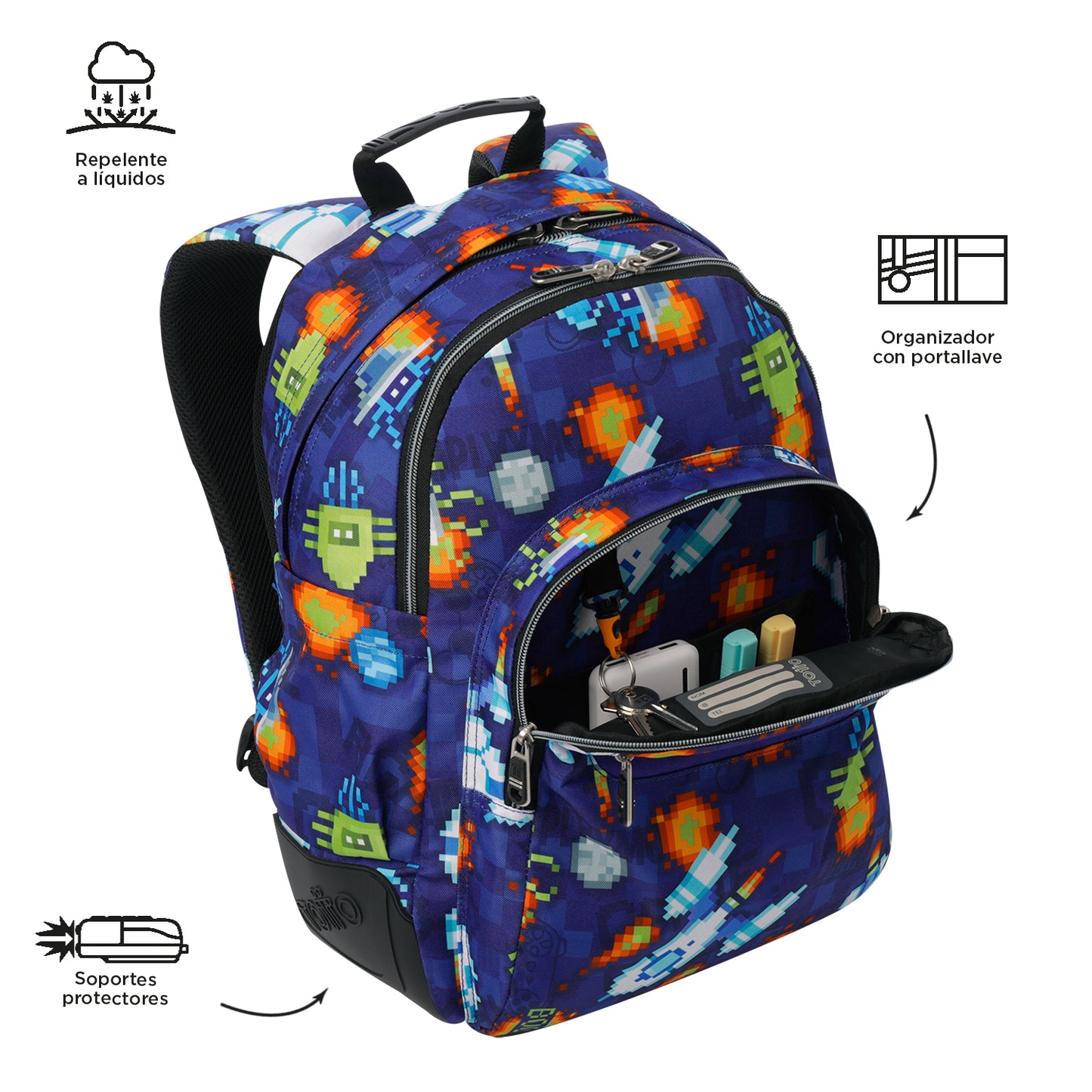 Mochila Escolar 8 a 12 anos Rayol 8FK