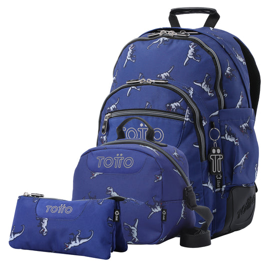 Conjunto Mochila+Lancheira+Estojo Triplo 9JB