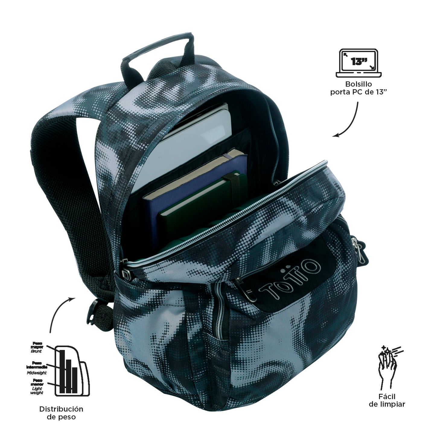 Mochila Escolar 6 a 7 anos Gommas 6YA
